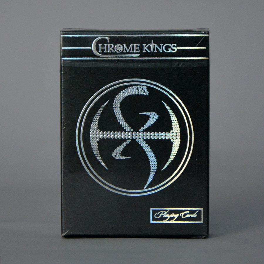 Chrome Kings Carbon Playing Cards (Standard) by De'Vo